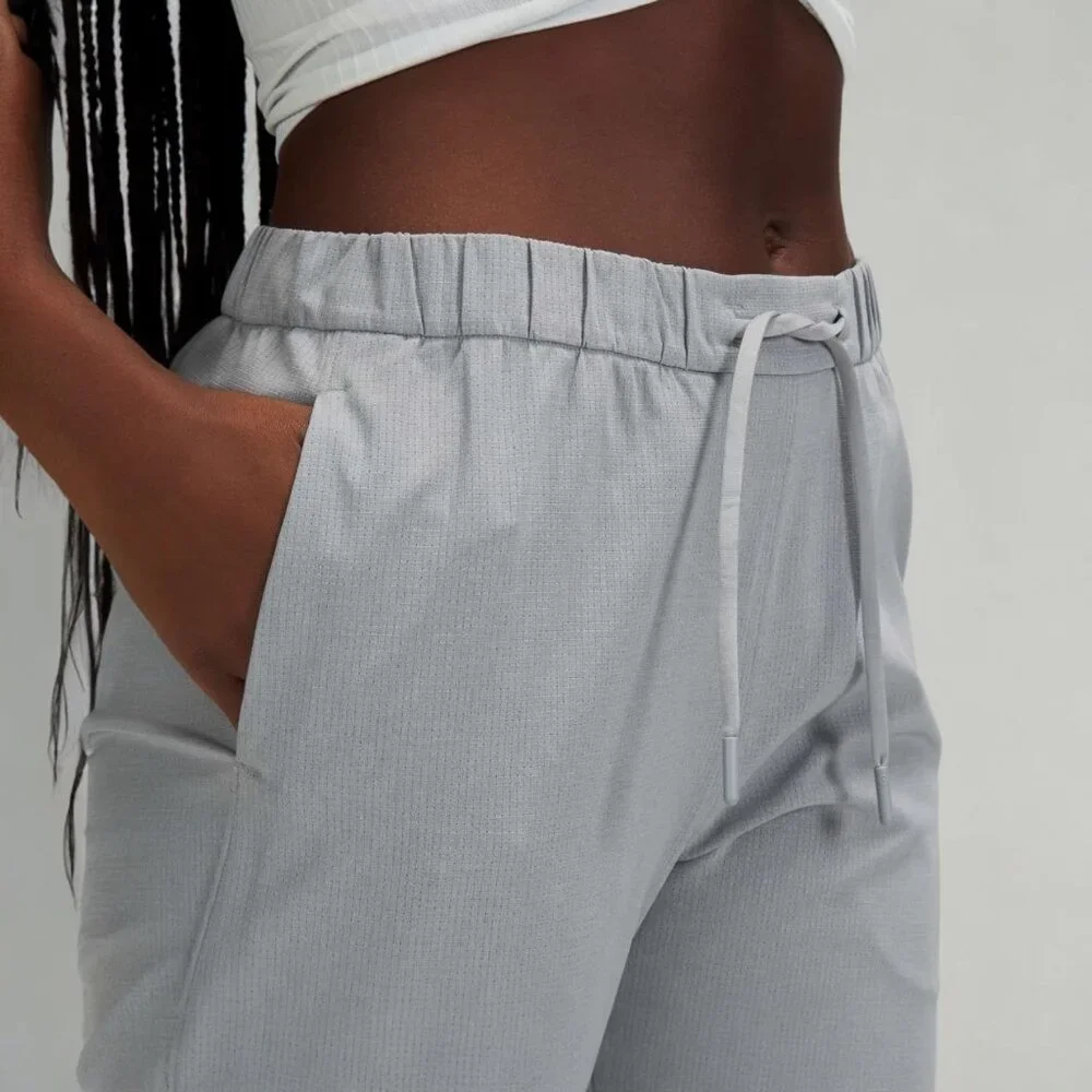 LULULEMON ESSENTIAL AFFINITY MID RISE JOGGER IN RHINO GREY SIZE 6 - Picture 4 of 8